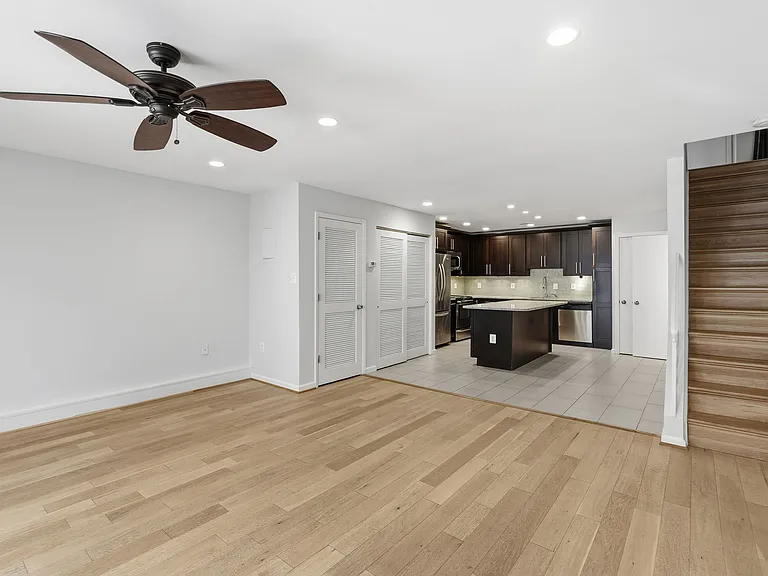 living area with kitchen view