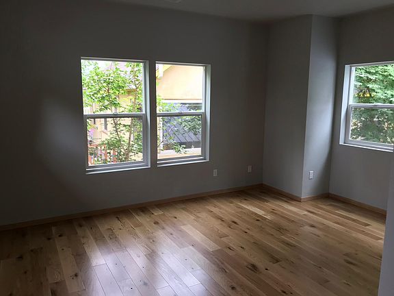 Master bedroom windows on three walls