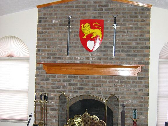 Fireplace in family room