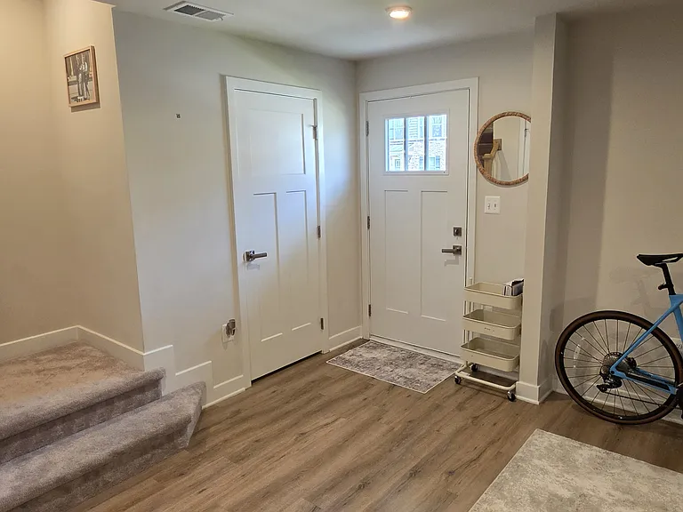 Front Door Entrance; Recreation room.