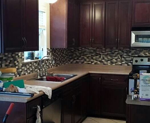 Kitchen after newback splash