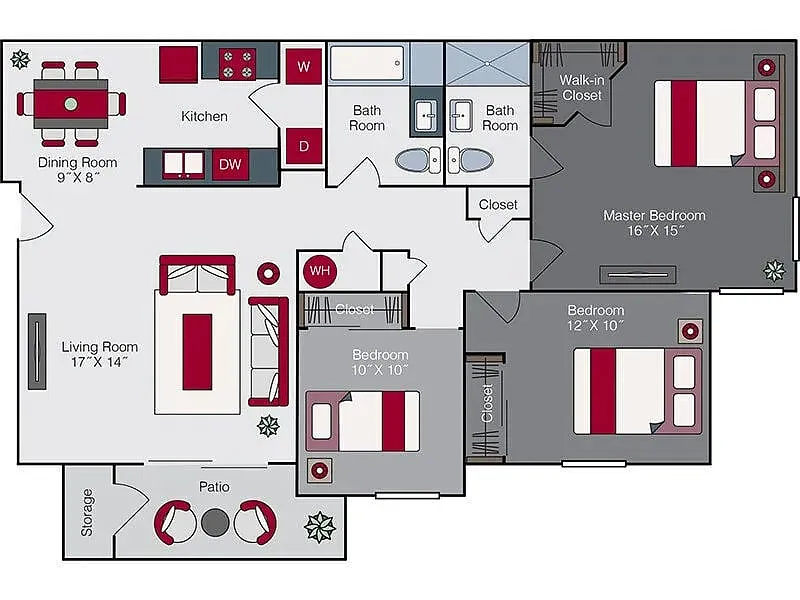 Floor plan The Carson