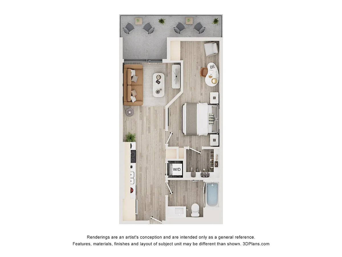 Floor plan 1B33M