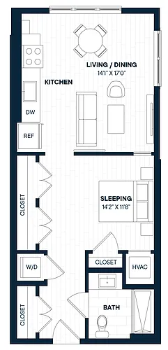 Floor plan Studio-S20