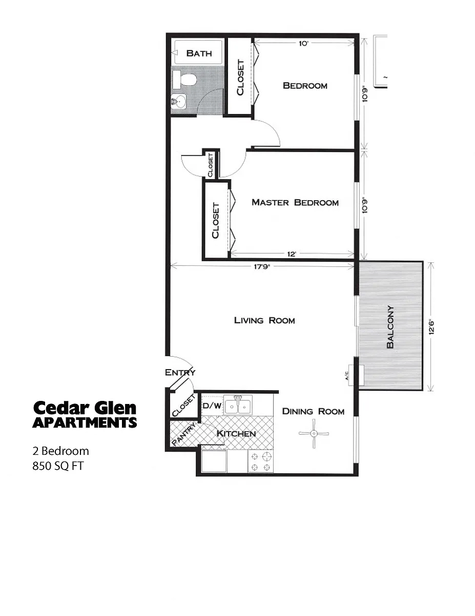 Floor plan 2.1bed