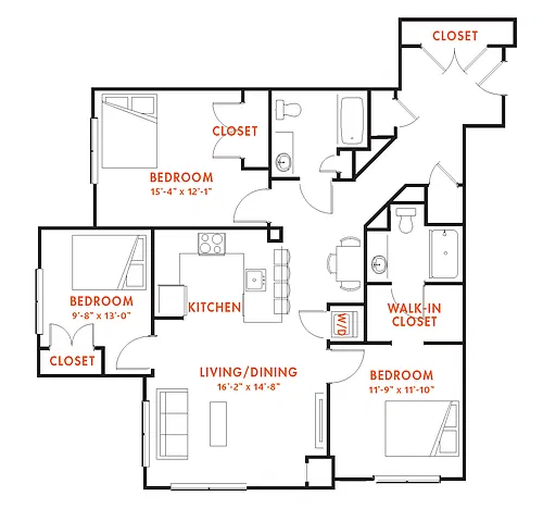 Floor plan C2B-1