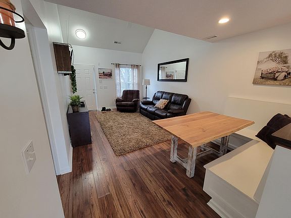 Built-in dinette and table convey with property.