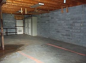 one side of garage