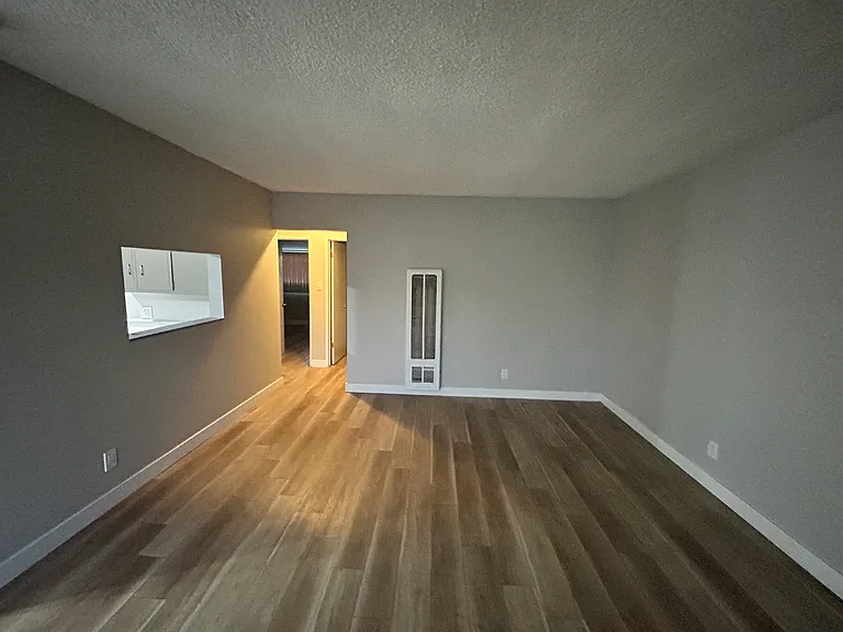 Main living room with updated vinyl plank flooring
