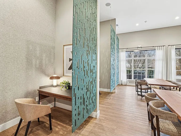 Resident lounge with private pods