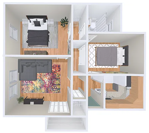 Floor plan 2bd/2b 802