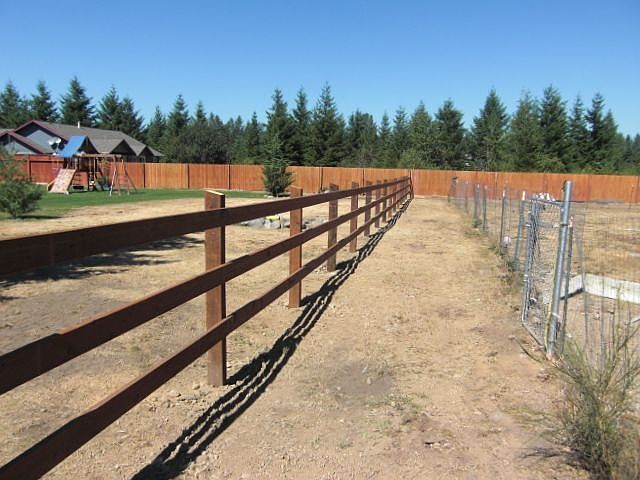 fenced pet area