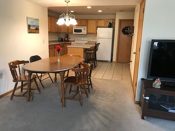 Dining area and open kitchen