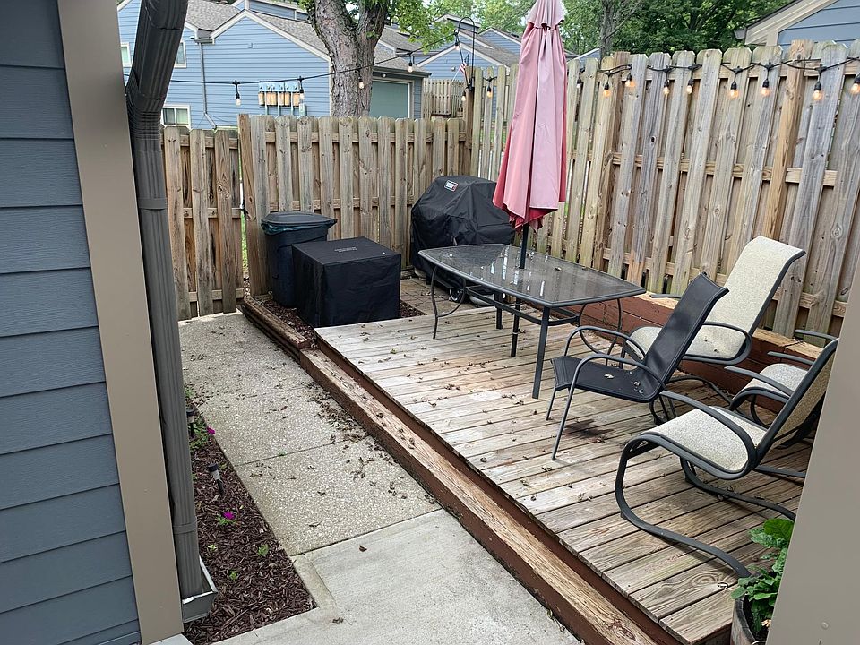 Front entrance deck with pov from front door