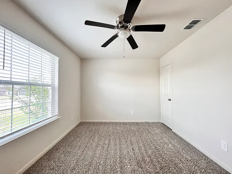 Guest bedroom with walk-in closet