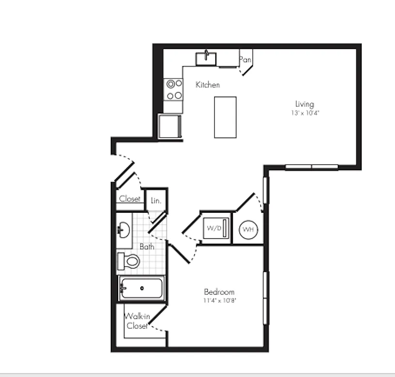 Floor plan One Bedroom
