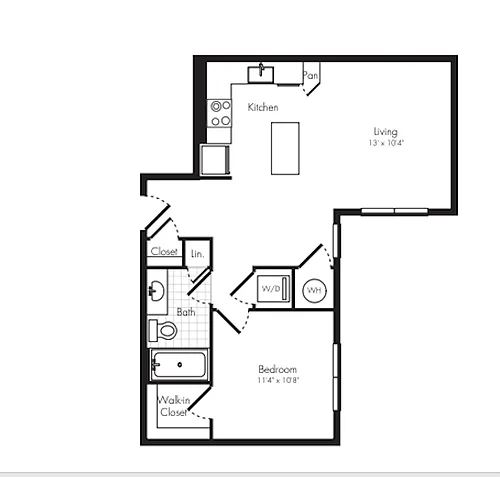 Floor plan One Bedroom
