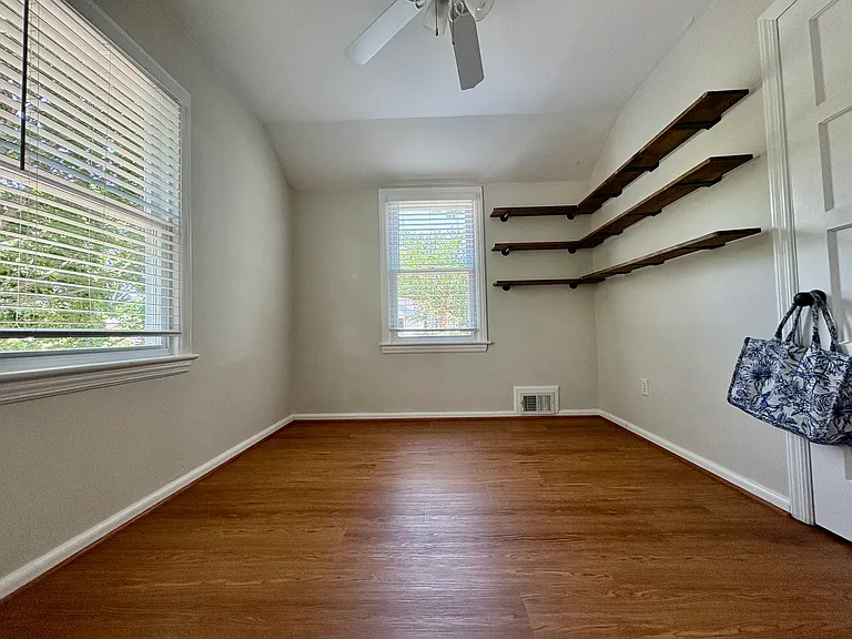 Second bedroom with new A/C wall unit (Mitsubishi mini splits)
