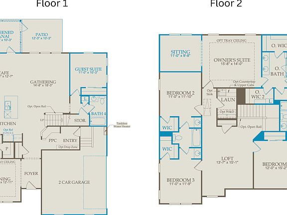 Floor Plan Level 1 Level 2