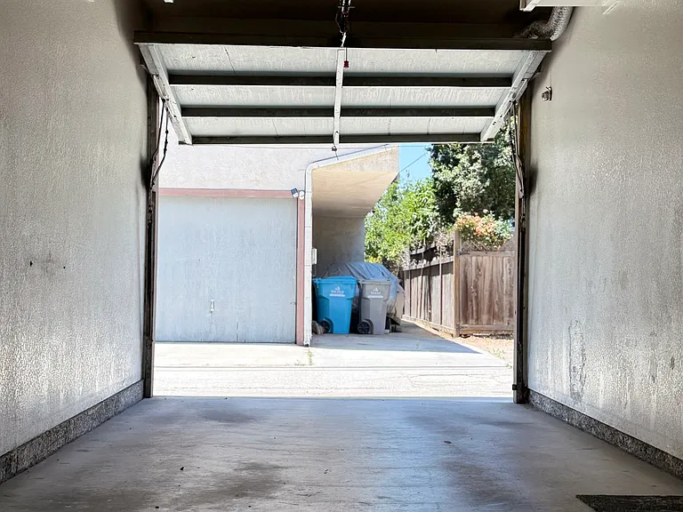 garage looking towards the alley