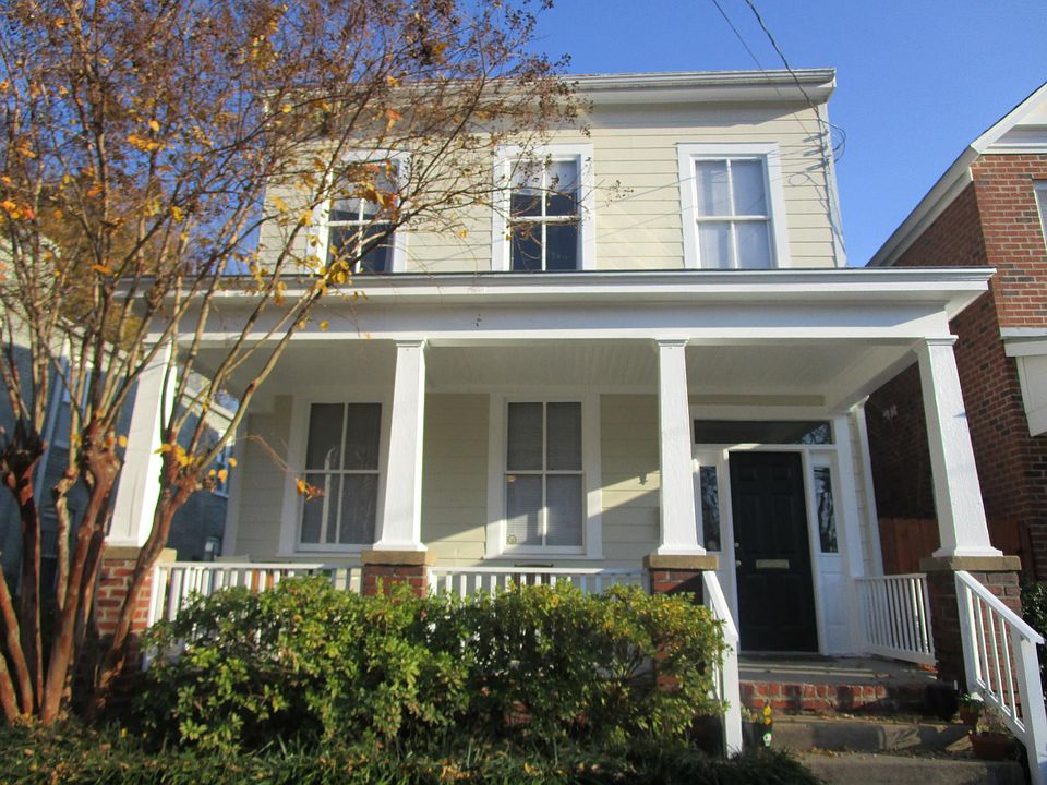 Comfortable front porch .