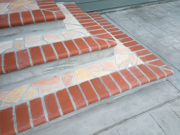 backyard patio stairs