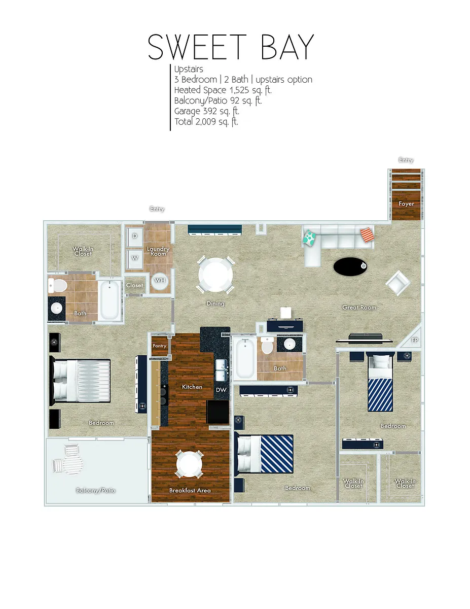 Floor plan SweetBay-Garage