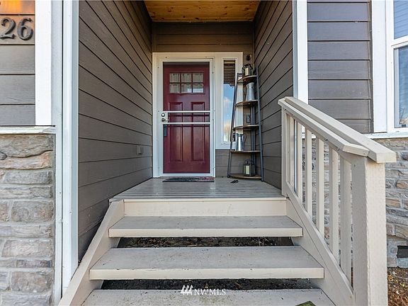 Covered front entry with Ring Doorbell & Keyless Entry