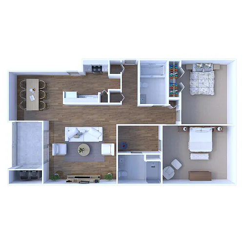 Floor plan 2 Bedroom