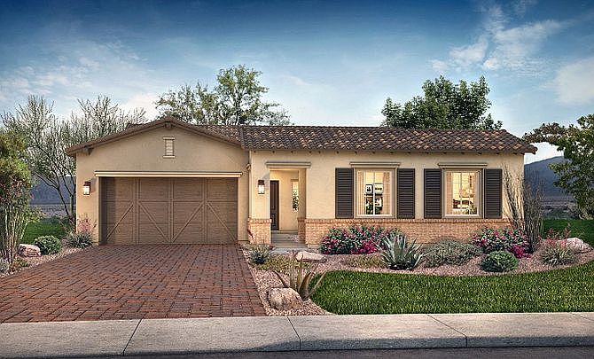 Plan 5014 Exterior B Adobe Ranch