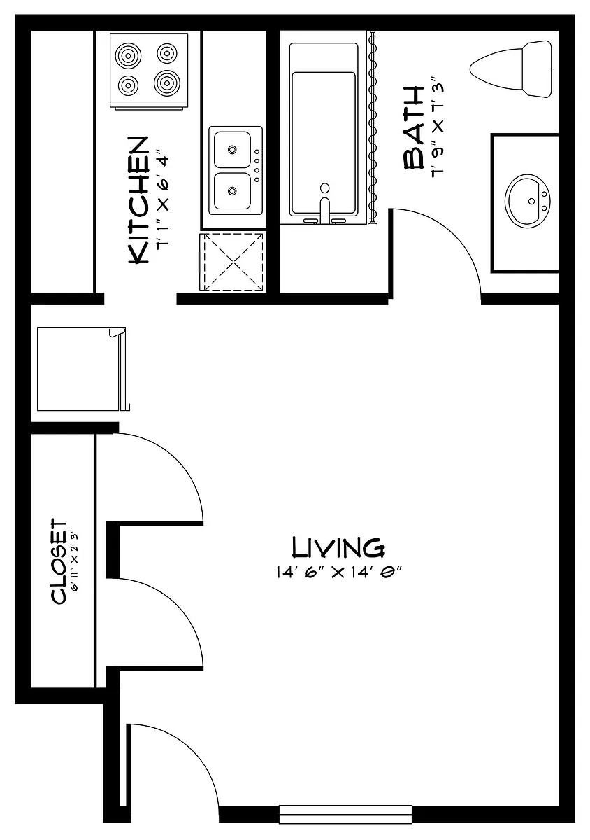 Floor plan E-1