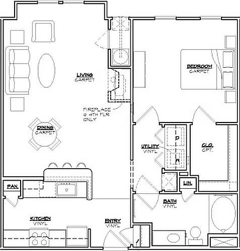Jefferson at Dedham Station - Reagan - 1 Beds - 1 Baths - 886 Sq. ft.