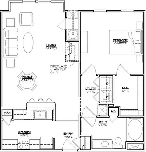 Floor plan Reagan