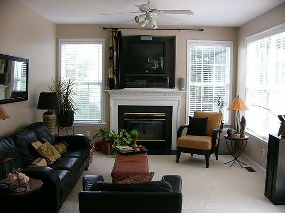 Family Room with Fireplace & Surround Sound.