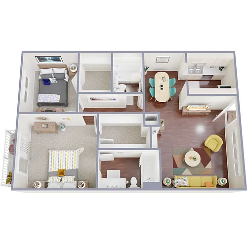 Floor plan 2X2