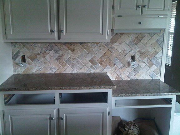 Updated granite/backsplash