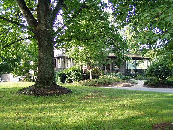 Front view from side yard