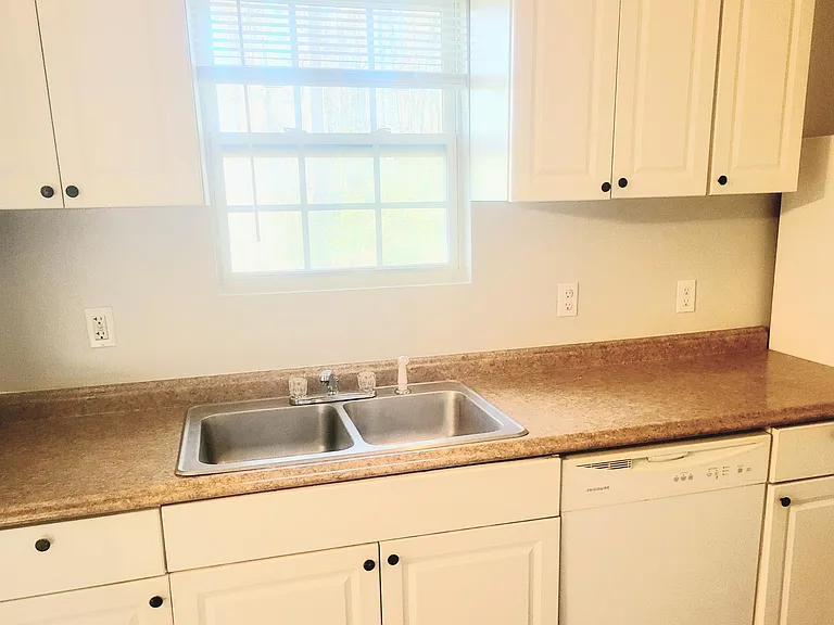 Kitchen Overlooks Private Back Yard