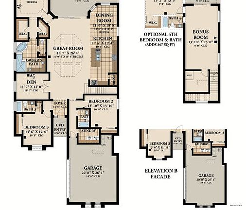 Sawgrass w Bonus Floor Plan