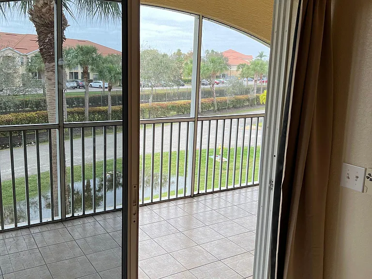 Back porch from living room