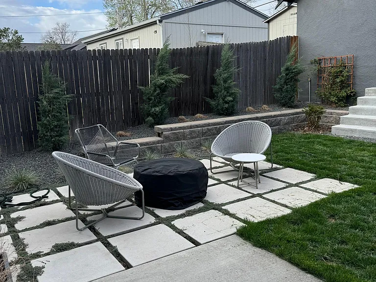 Lovely paver firepit area