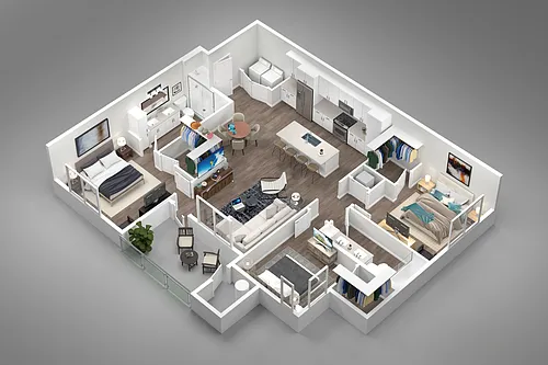 Floor plan 3 Bed/2 Bath