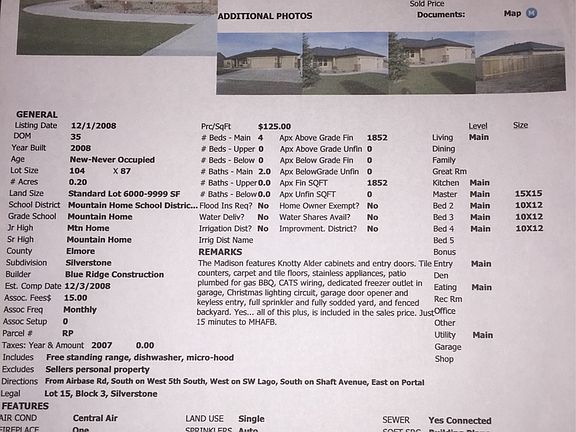 Original Listing 2008