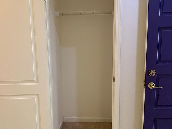 Coat closet after entering the front door, perfect for those jackets.