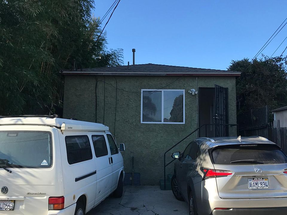Parking spot where white van is