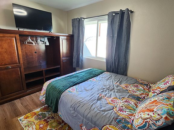 Bedroom with Clothes Hangers