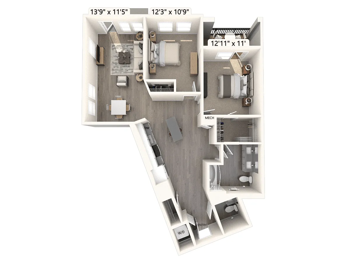 Floor plan B17U