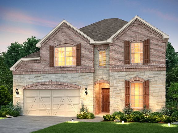 The Lexington, a two-story new construction home with 2-car garage, shown as Home Exterior C