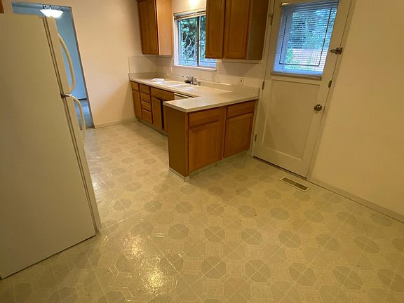 Kitchen with small dining area