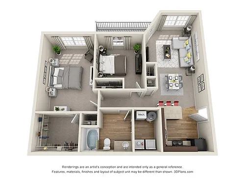 Floor plan The Oasis